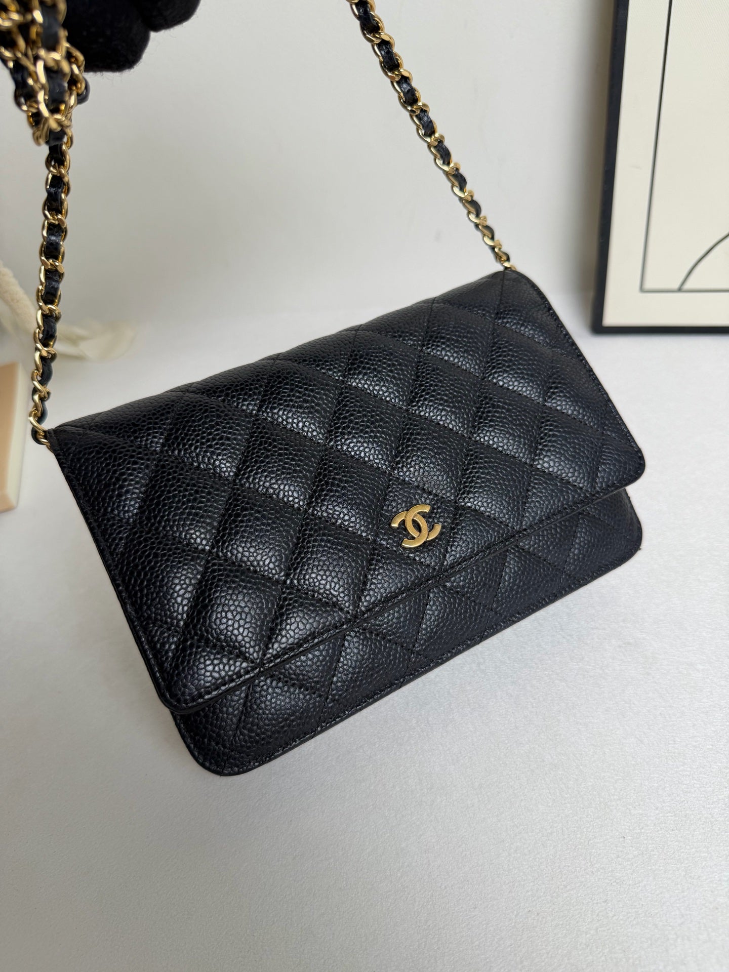 Chanel - WOC - Leather - Black - (mini)