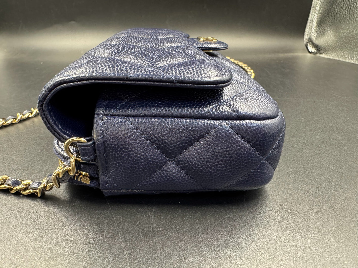 Chanel - WOC - Leather - Blue - (mini)