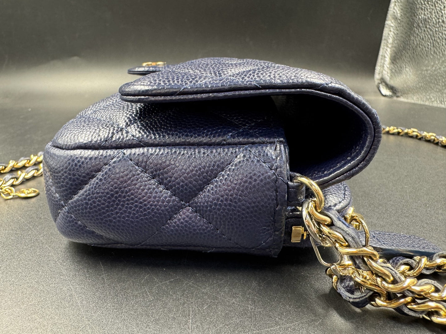Chanel - WOC - Leather - Blue - (mini)