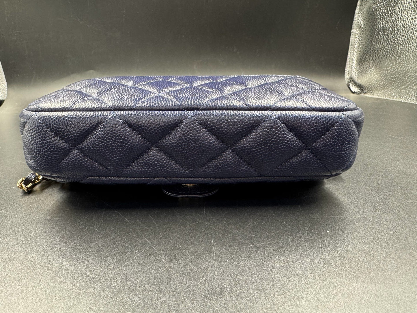 Chanel - WOC - Leather - Blue - (mini)