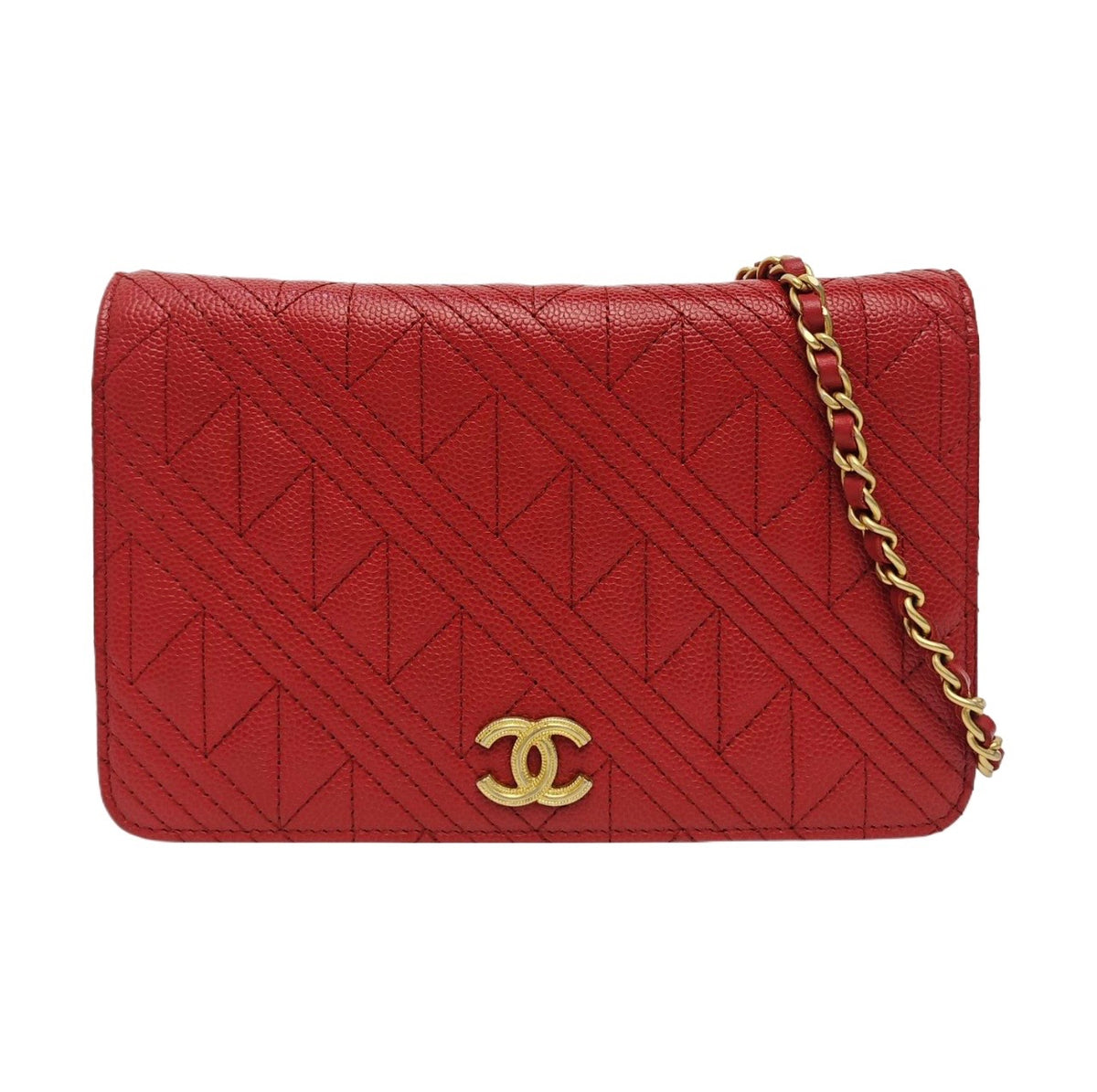 Chanel - WOC - Leather - Red - (mini)