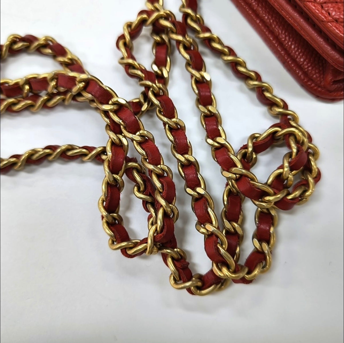 Chanel - WOC - Leather - Red - (mini)