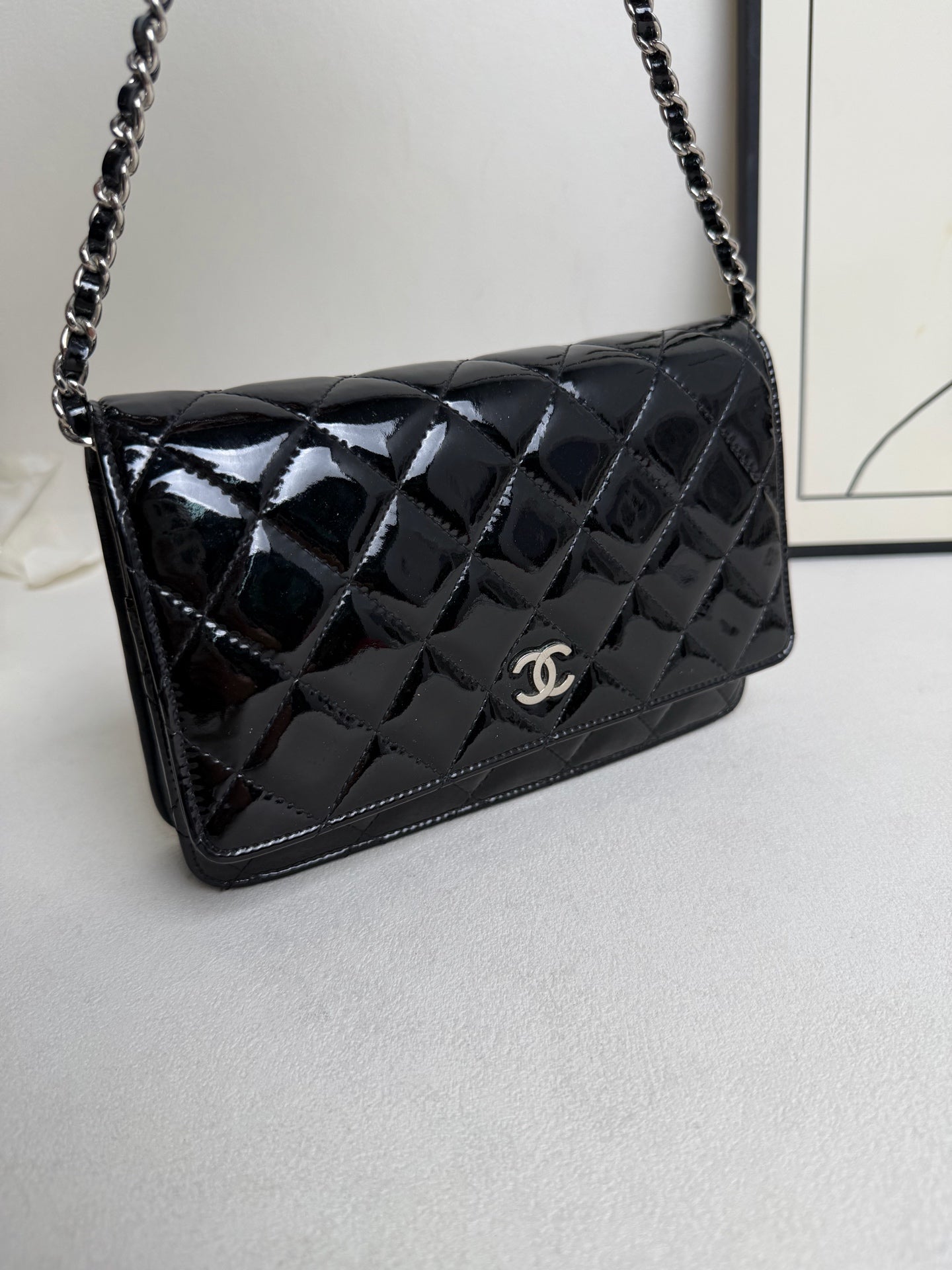 Chanel - WOC - Patent leather - Black - (mini)