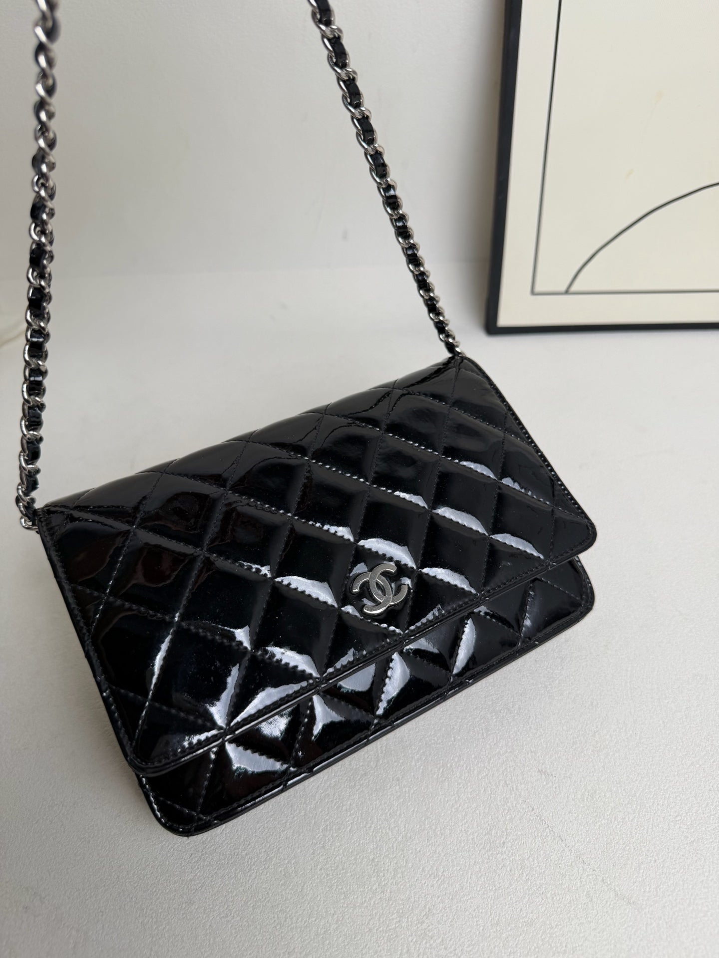 Chanel - WOC - Patent leather - Black - (mini)