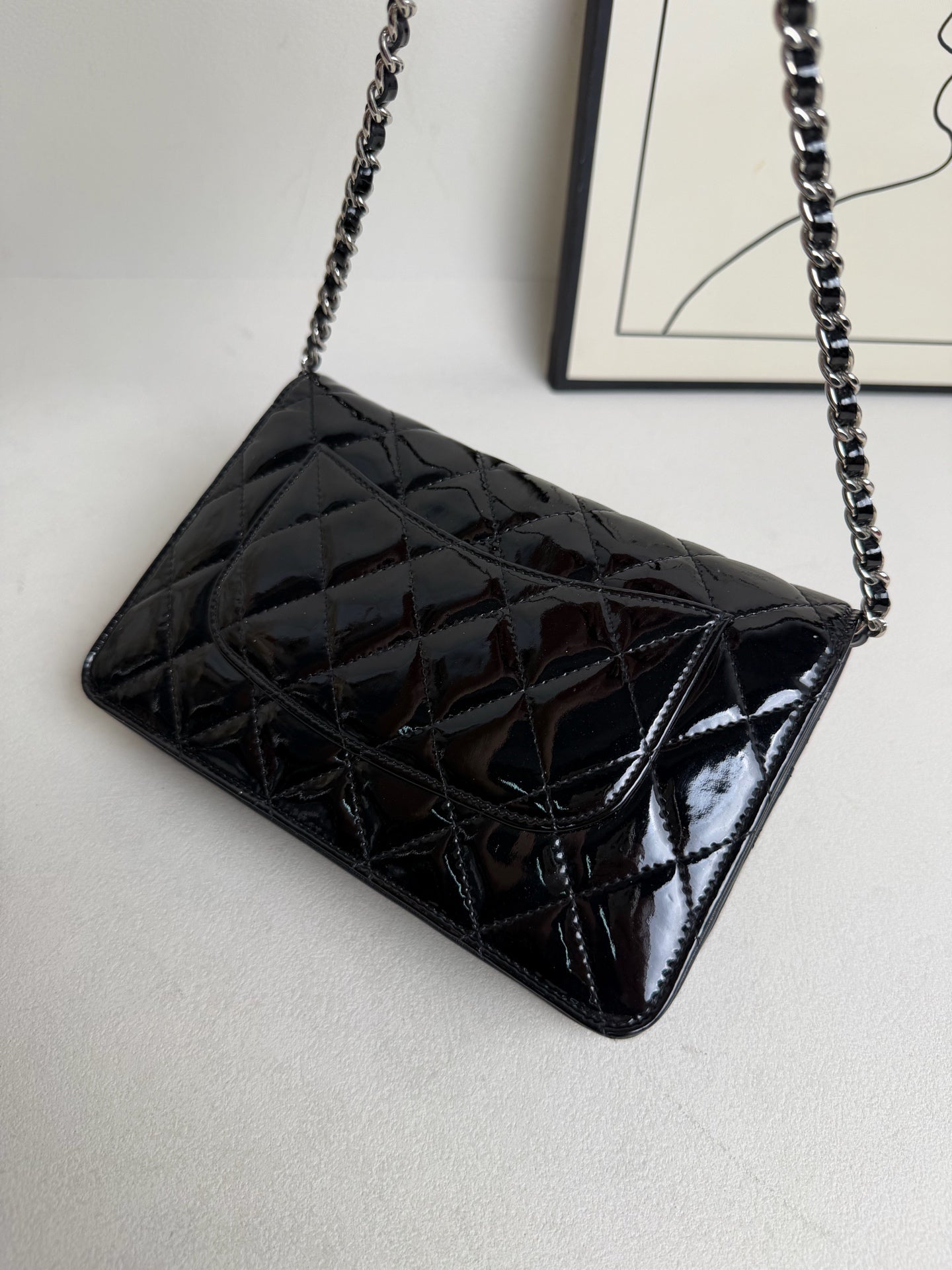 Chanel - WOC - Patent leather - Black - (mini)