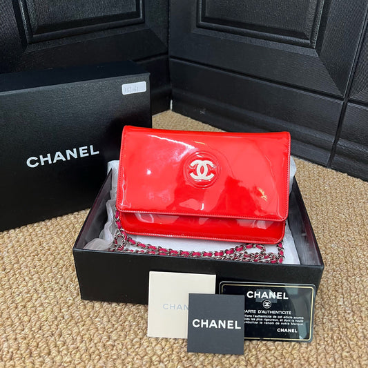 Chanel - WOC - Patent leather - Orange - (mini)