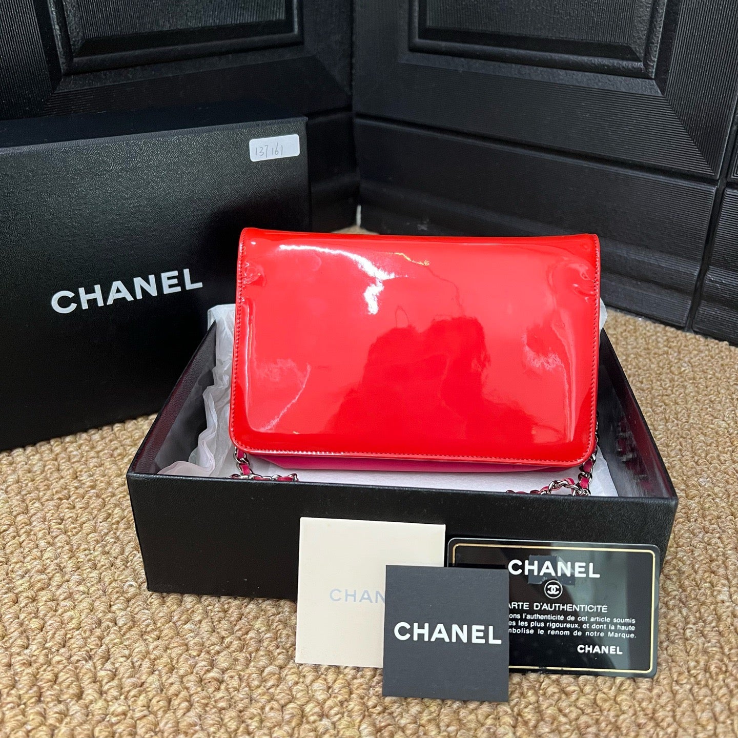 Chanel - WOC - Patent leather - Orange - (mini)