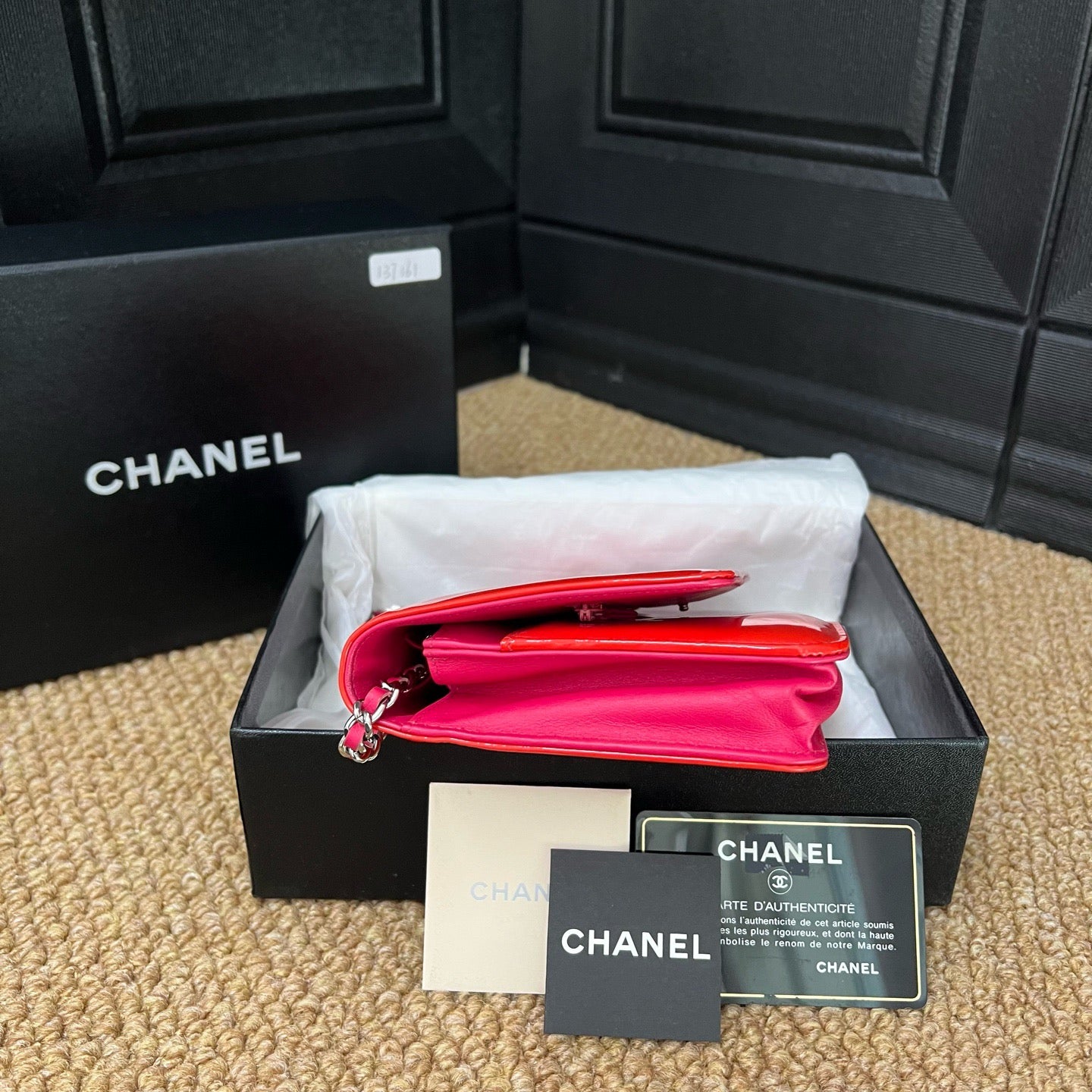 Chanel - WOC - Patent leather - Orange - (mini)