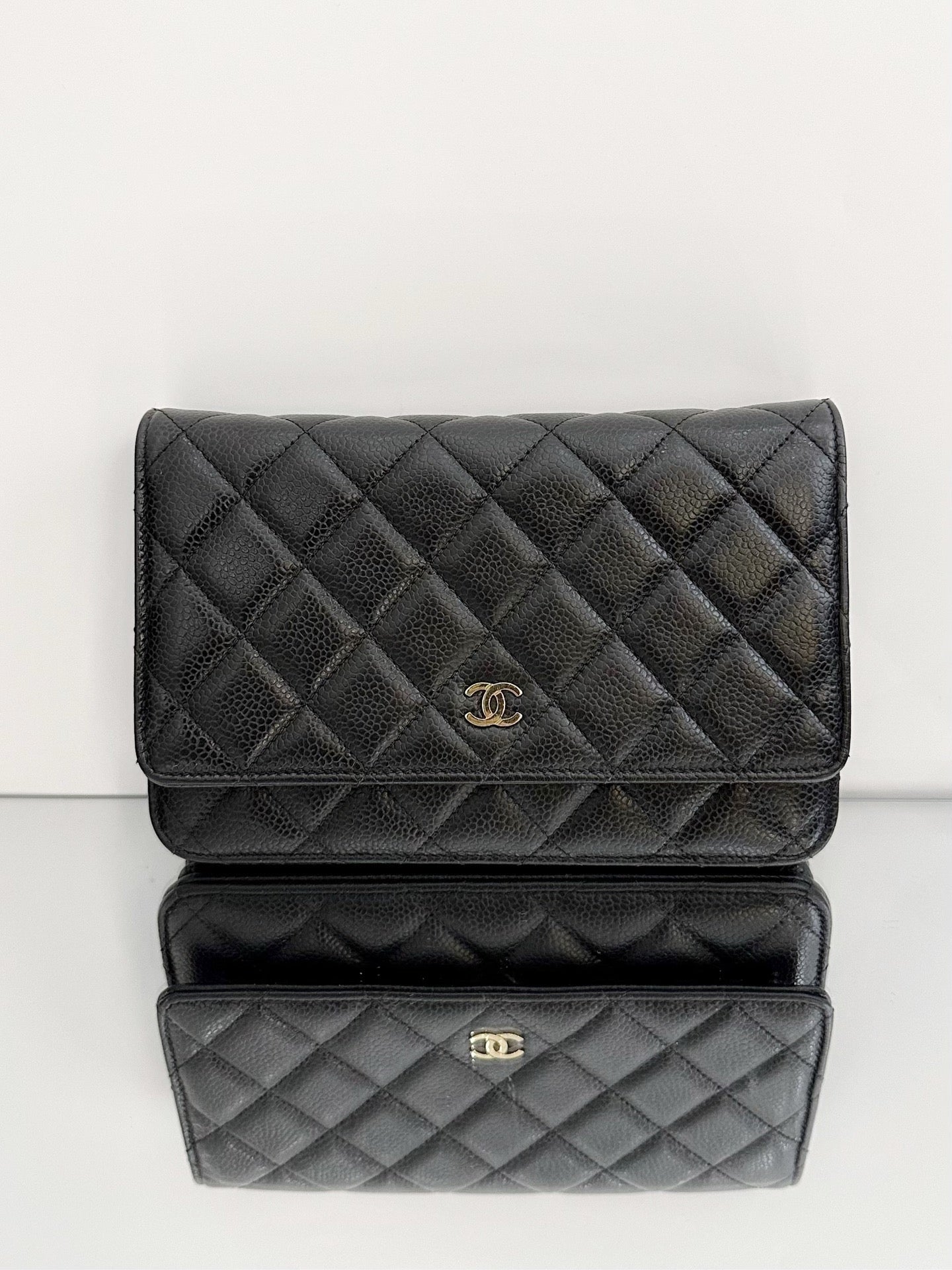 Chanel - WOC (Wallet on Chain) - Caviar leather - Black - (mini)