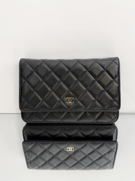 Chanel - WOC (Wallet on Chain) - Caviar leather - Black - (mini)