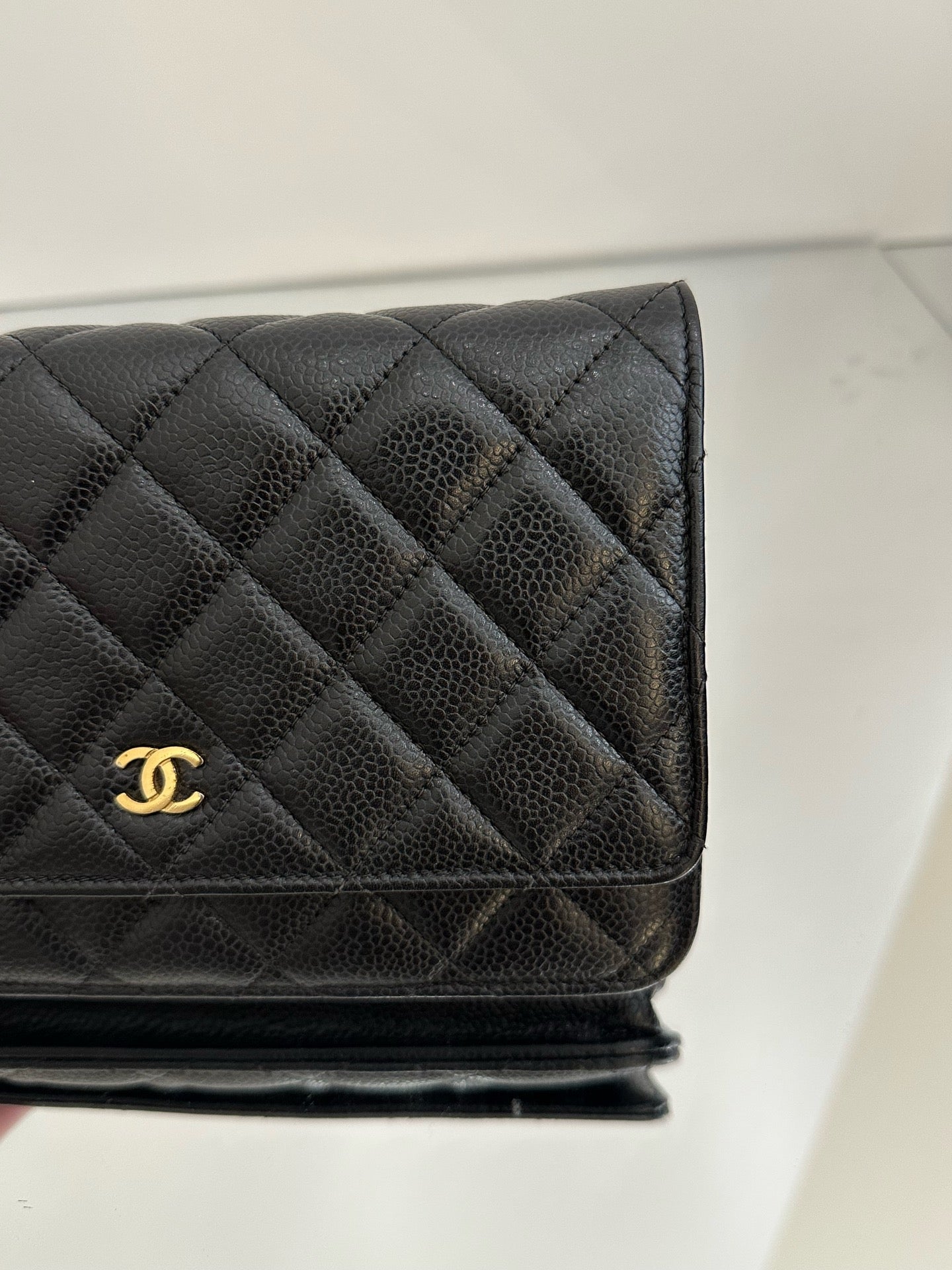 Chanel - WOC (Wallet on Chain) - Caviar leather - Black - (mini)