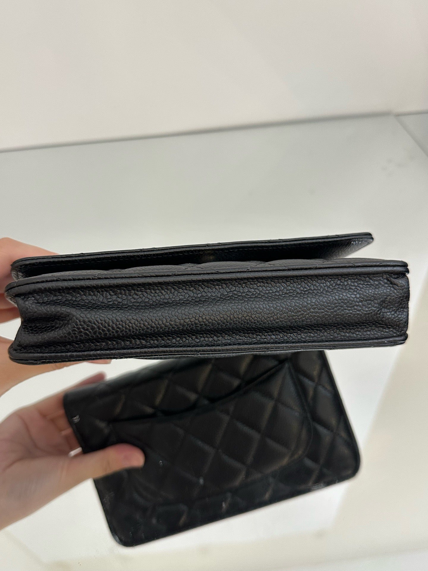 Chanel - WOC (Wallet on Chain) - Caviar leather - Black - (mini)