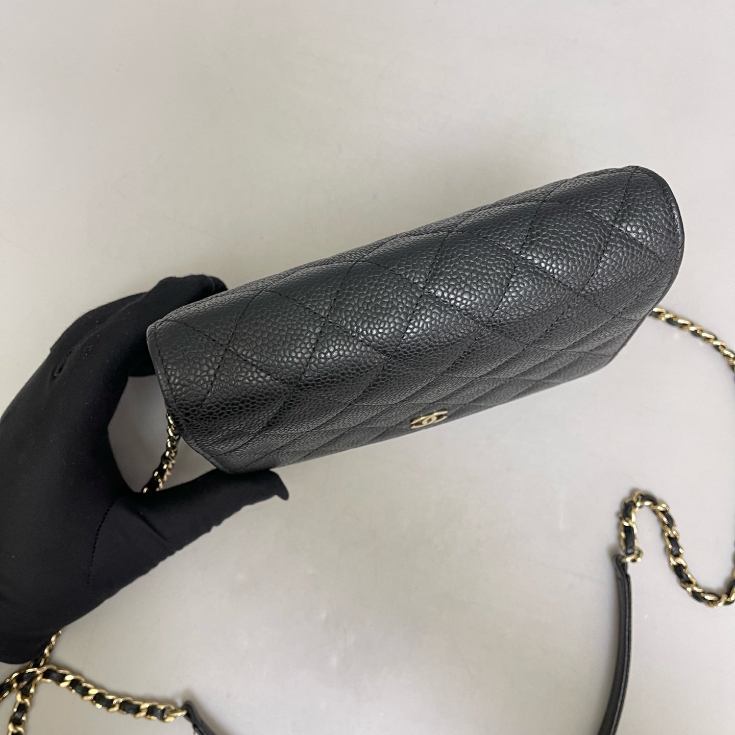 Chanel - WOC (Wallet on Chain) - Leather - Black - (mini)