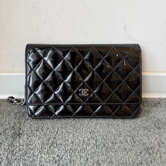 Chanel - WOC (Wallet on Chain) - Patent leather - Black - (mini)