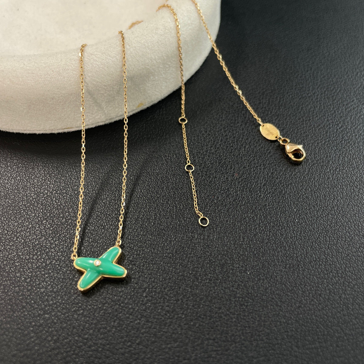 Chaumet - Jeux de Liens - 18k rose gold, malachite and diamond - Green - (41 cm)
