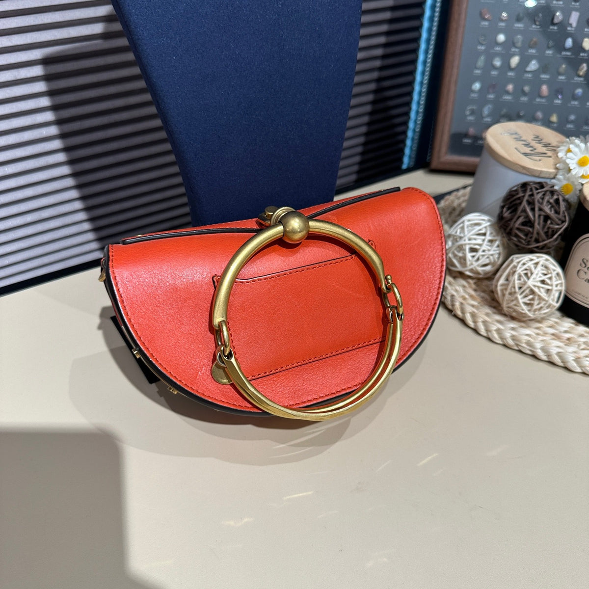 Chloe - Nile Bracelet Bag - Leather - Orange - (mini)
