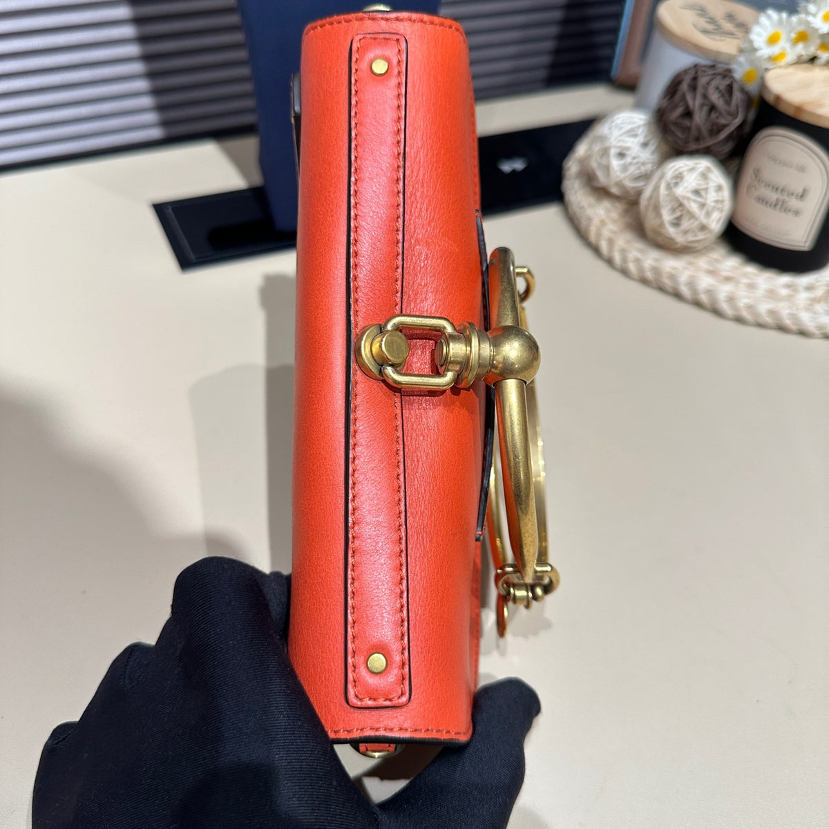 Chloe - Nile Bracelet Bag - Leather - Orange - (mini)