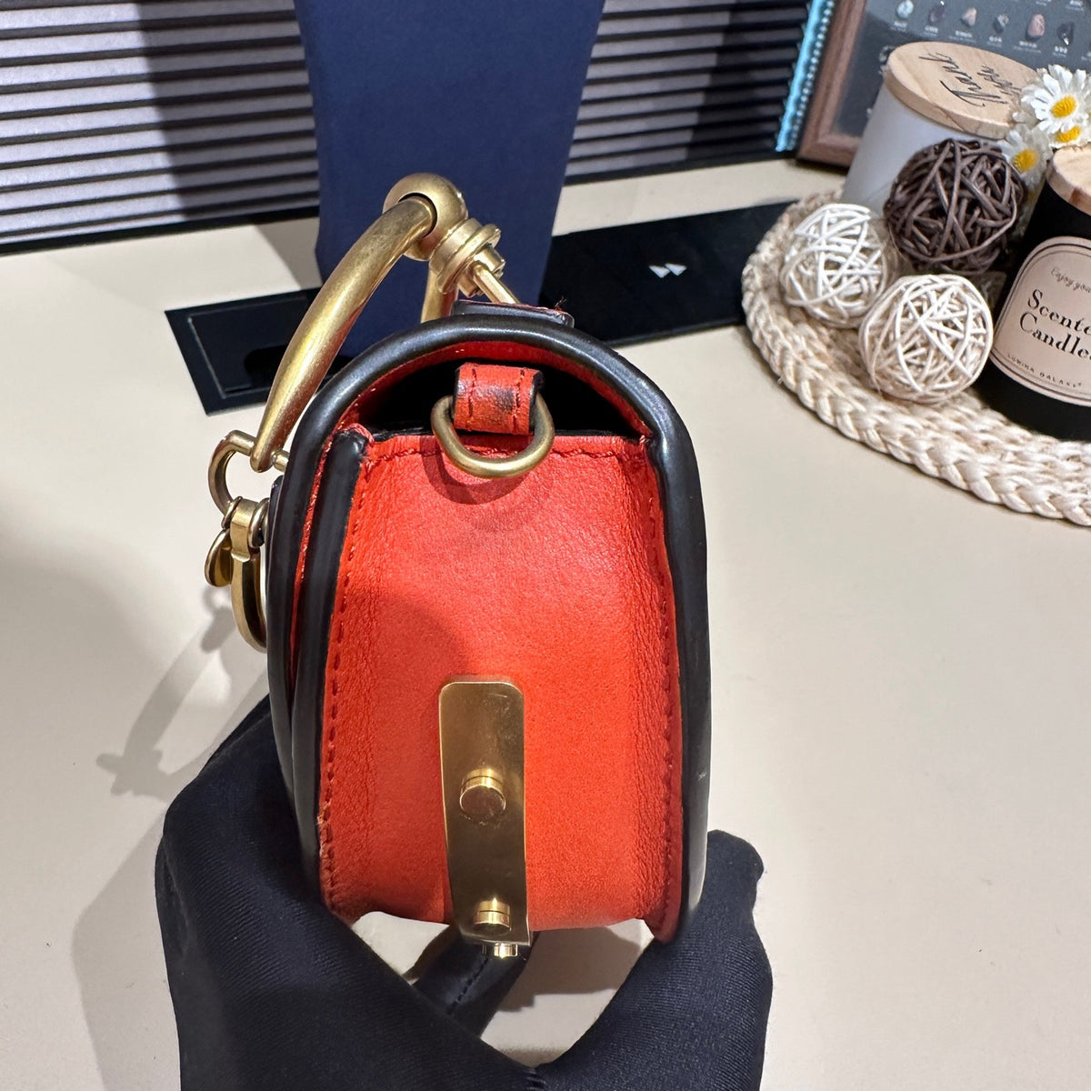 Chloe - Nile Bracelet Bag - Leather - Orange - (mini)