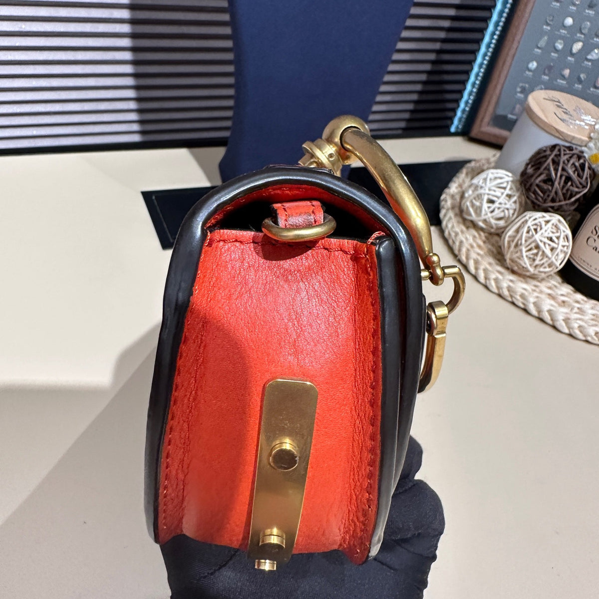 Chloe - Nile Bracelet Bag - Leather - Orange - (mini)