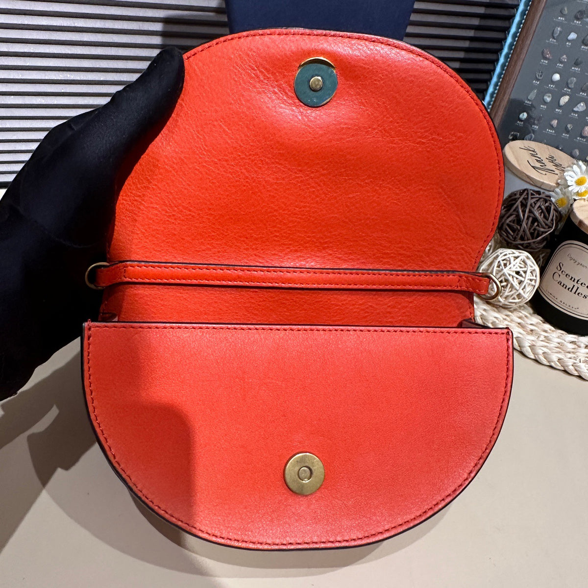 Chloe - Nile Bracelet Bag - Leather - Orange - (mini)