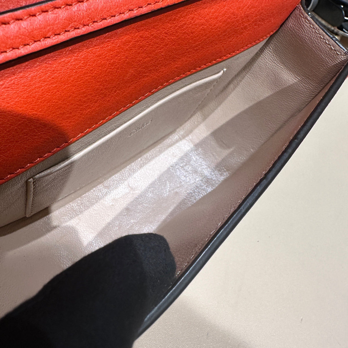 Chloe - Nile Bracelet Bag - Leather - Orange - (mini)