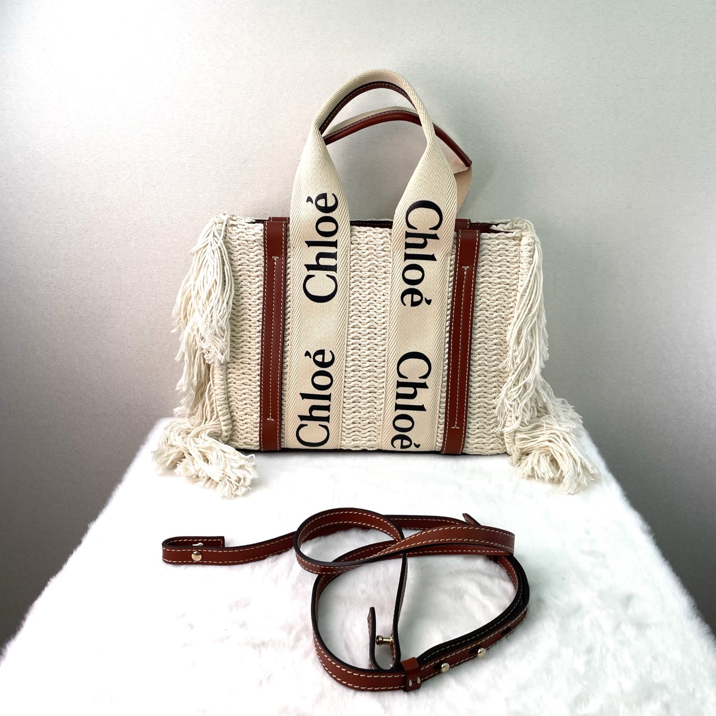 Chloé - Woody - Cotton - Beige - (Small)
