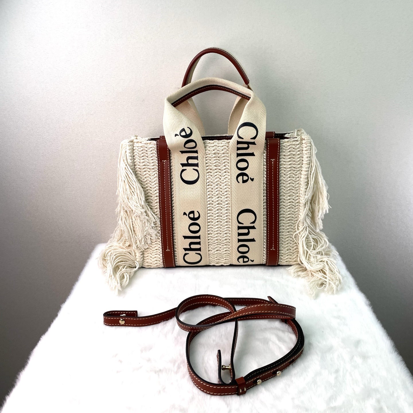 Chloé - Woody - Cotton - Beige - (Small)