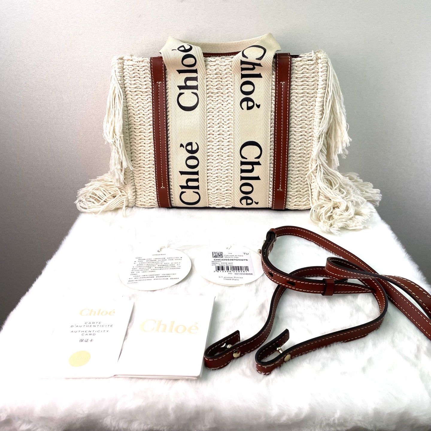 Chloé - Woody - Cotton - Beige - (Small)