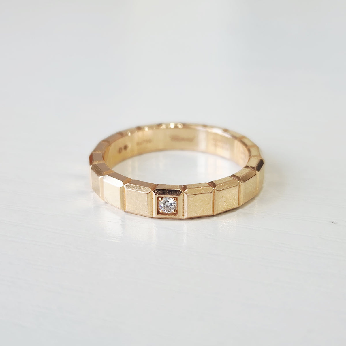 Chopard - Ice Cube - 18K rose gold with a diamond - Pink - (59)