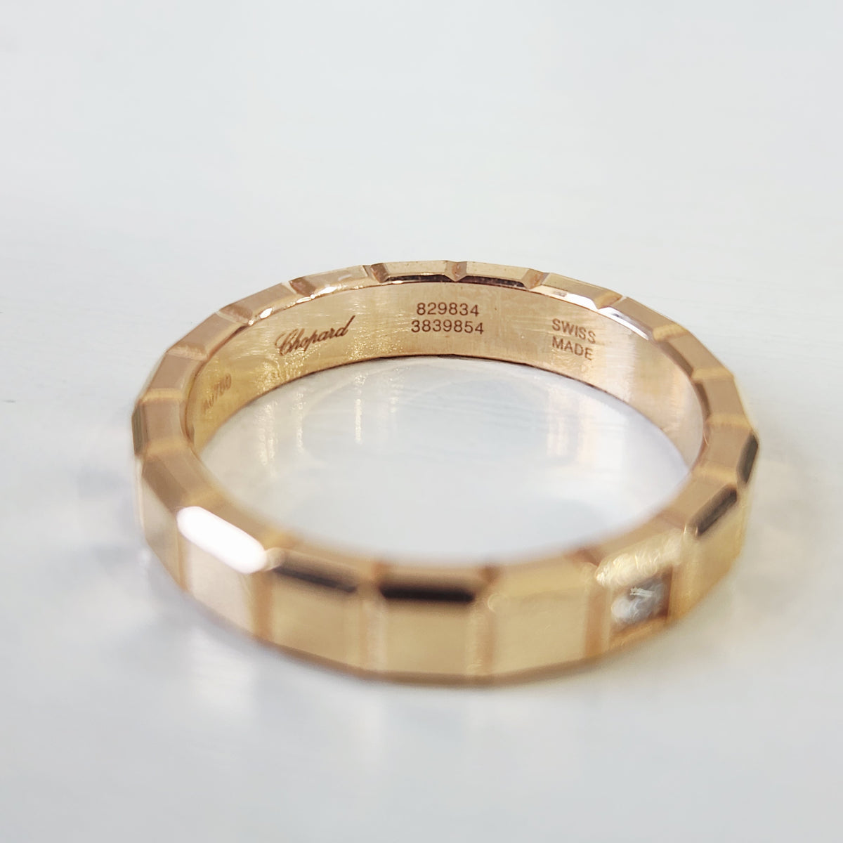 Chopard - Ice Cube - 18K rose gold with a diamond - Pink - (59)