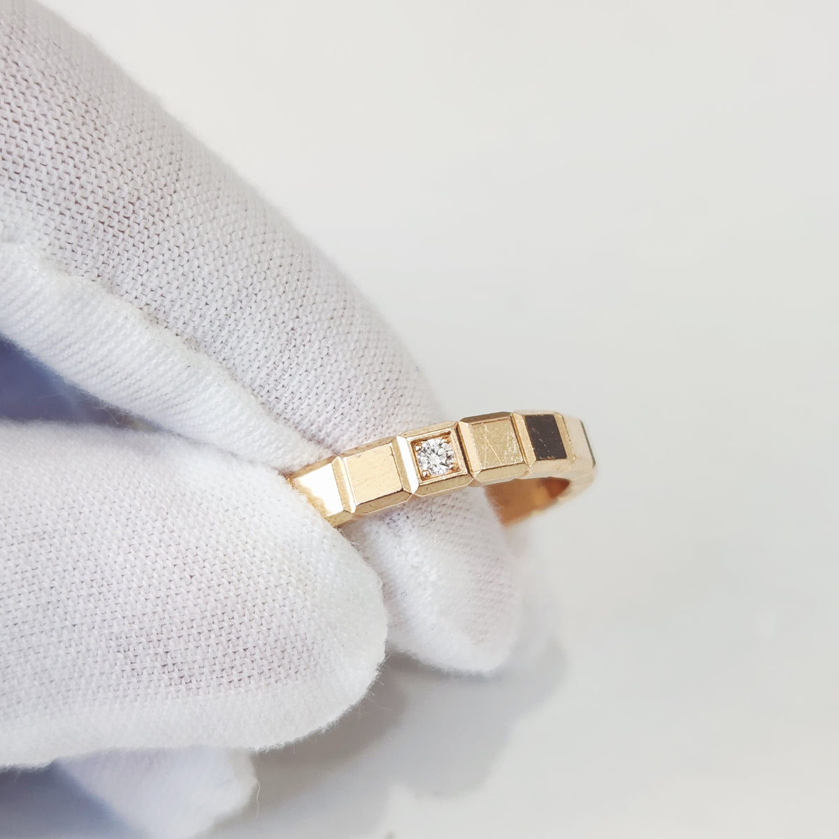 Chopard - Ice Cube - 18K rose gold with a diamond - Pink - (59)
