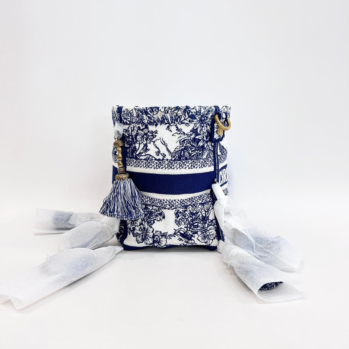 Christian Dior - D-Bubble Bucket Bag - Cloth - Navy - (mini)