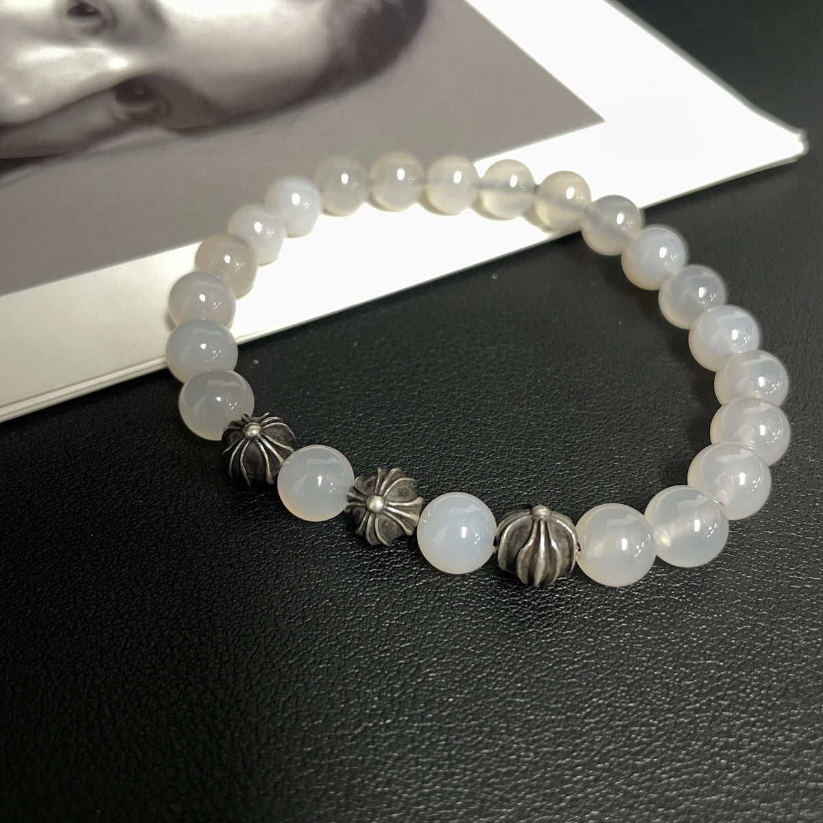 Chrome Hearts - Other - 925 sterling silver and white agate beads - White