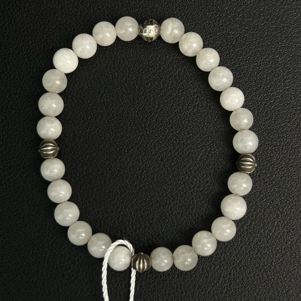 Chrome Hearts - Other - Sterling silver accents with white chalcedony beads - White