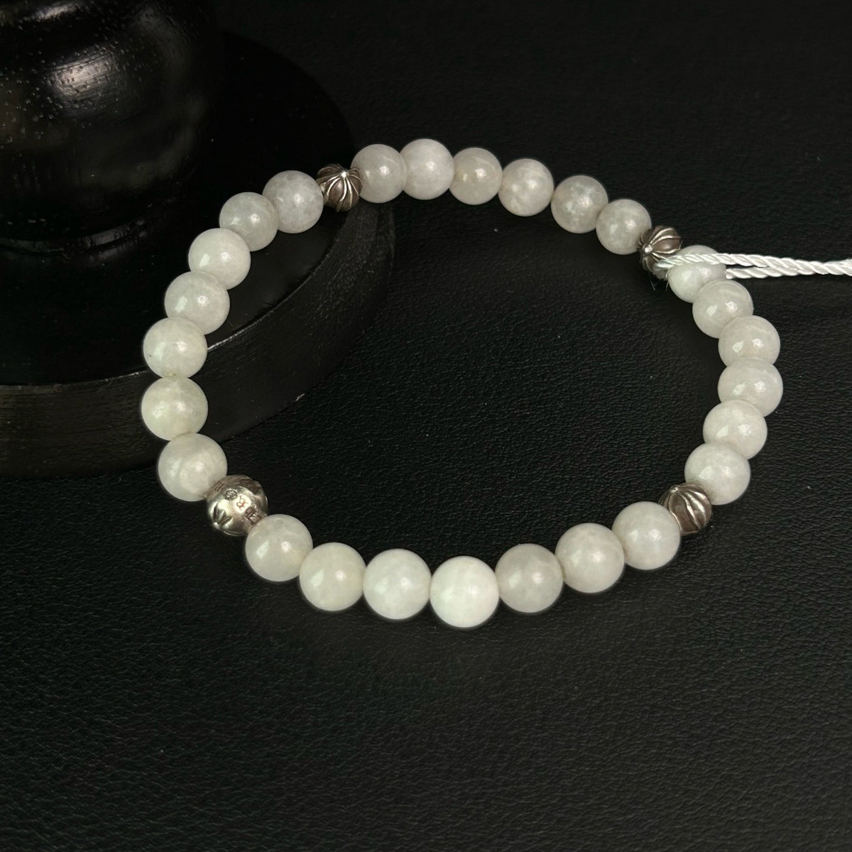Chrome Hearts - Other - Sterling silver accents with white chalcedony beads - White