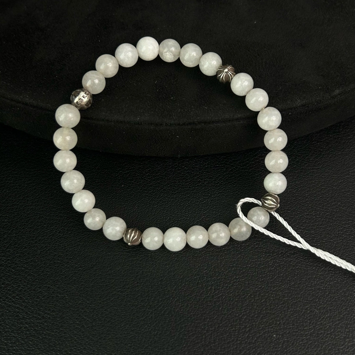 Chrome Hearts - Other - Sterling silver accents with white chalcedony beads - White
