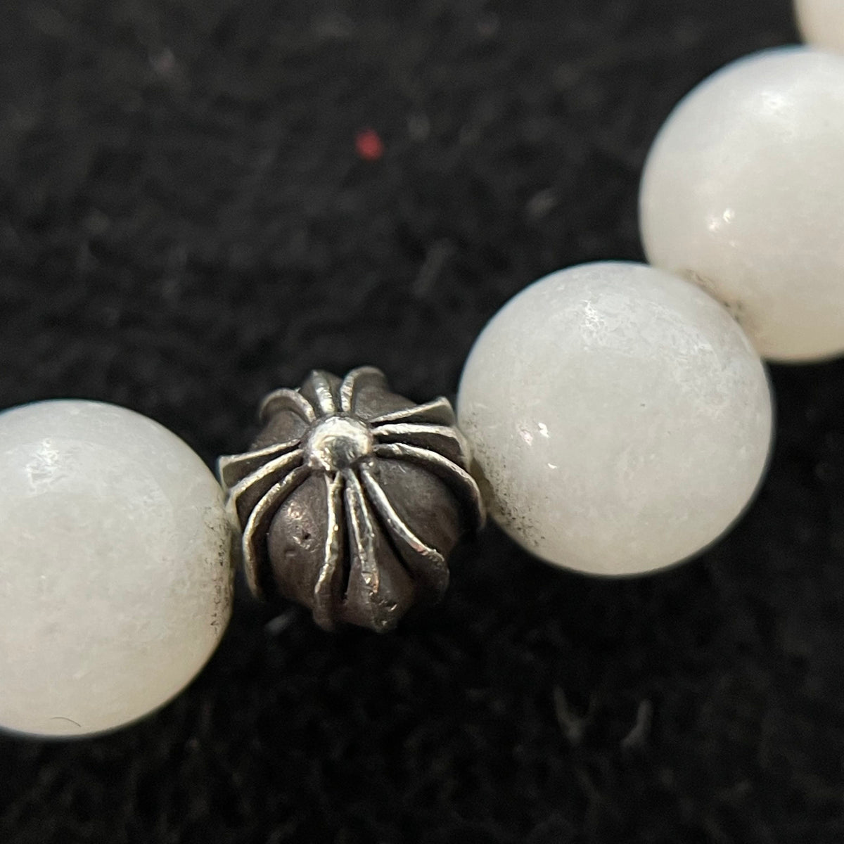 Chrome Hearts - Other - Sterling silver accents with white chalcedony beads - White