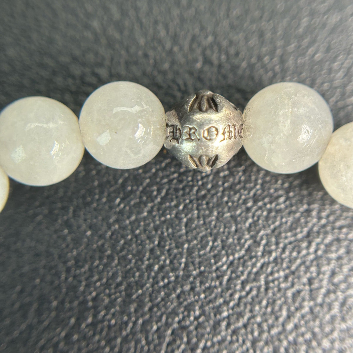 Chrome Hearts - Other - Sterling silver accents with white chalcedony beads - White