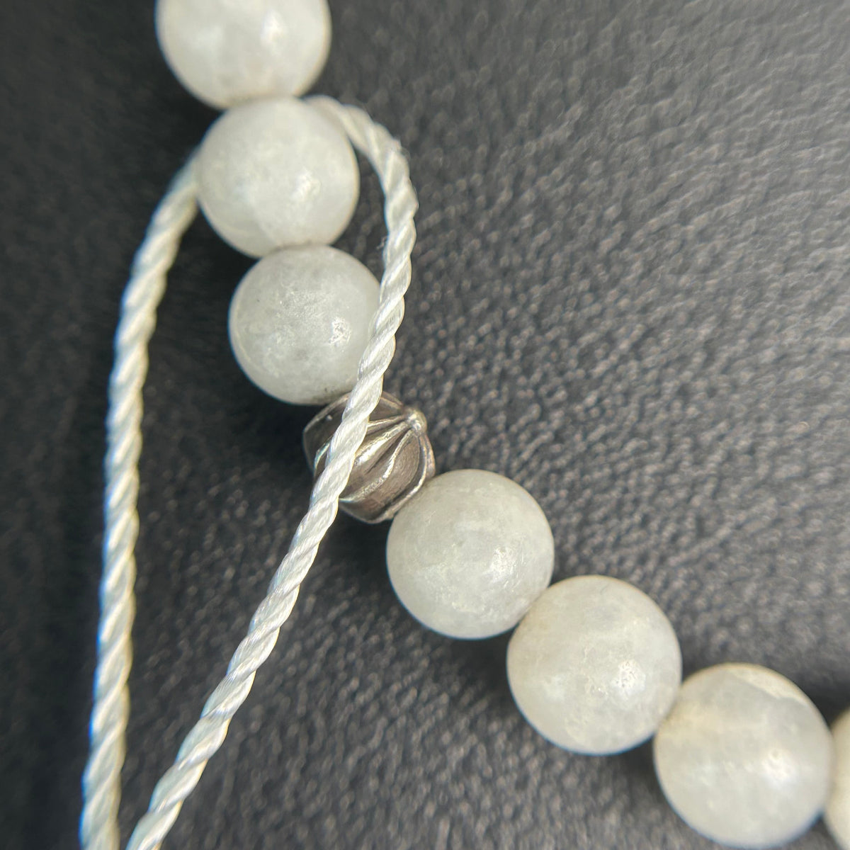 Chrome Hearts - Other - Sterling silver accents with white chalcedony beads - White