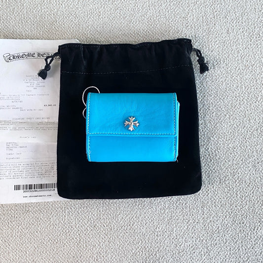 Chrome Hearts - Scroll Cross Logo - Leather - Blue - (N/A)