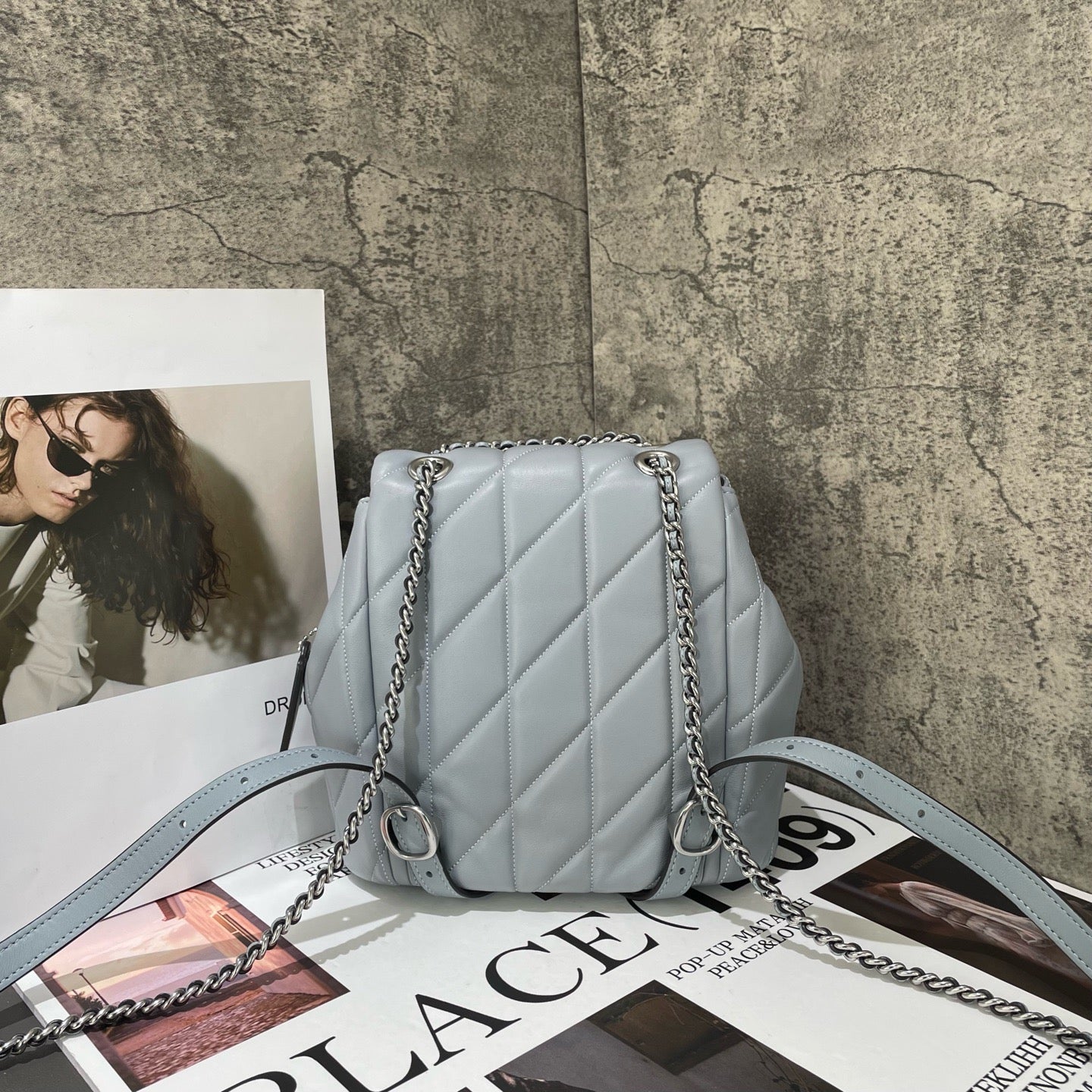 Coach - Tabby Backpack - Leather - Grey - (mini)
