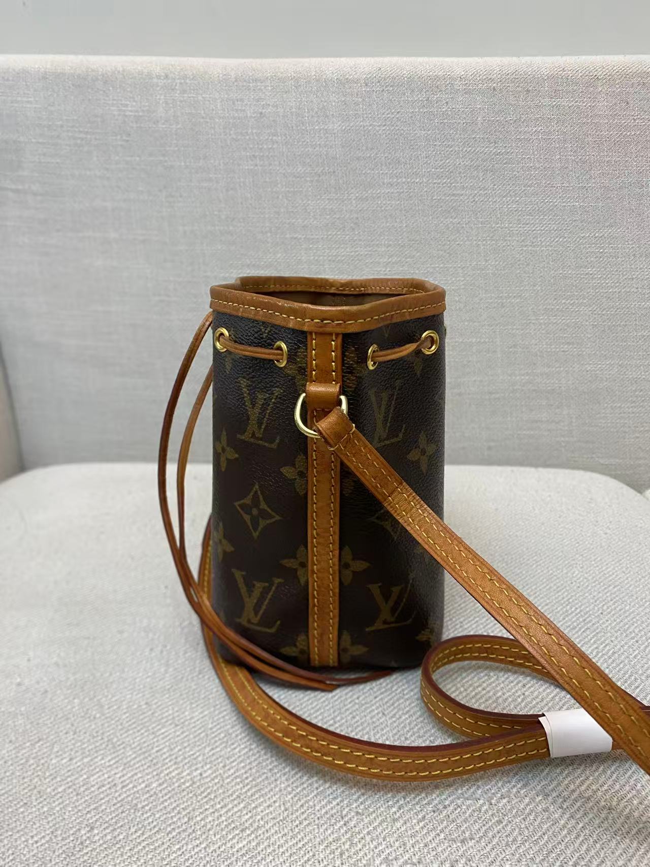 Louis Vuitton - Nano Noe - Monogram coated canvas with natural cowhide leather trim - Brown - (mini)