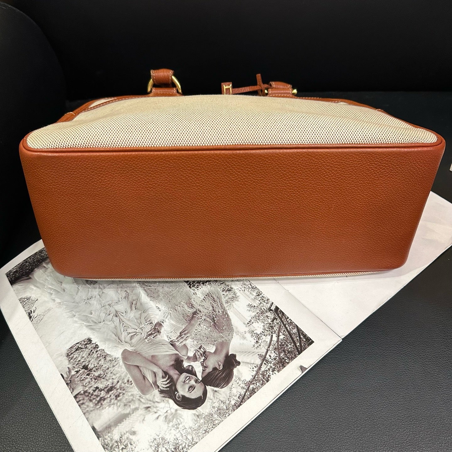 Delvaux - Boston Bag - Cloth - Brown - (medium)