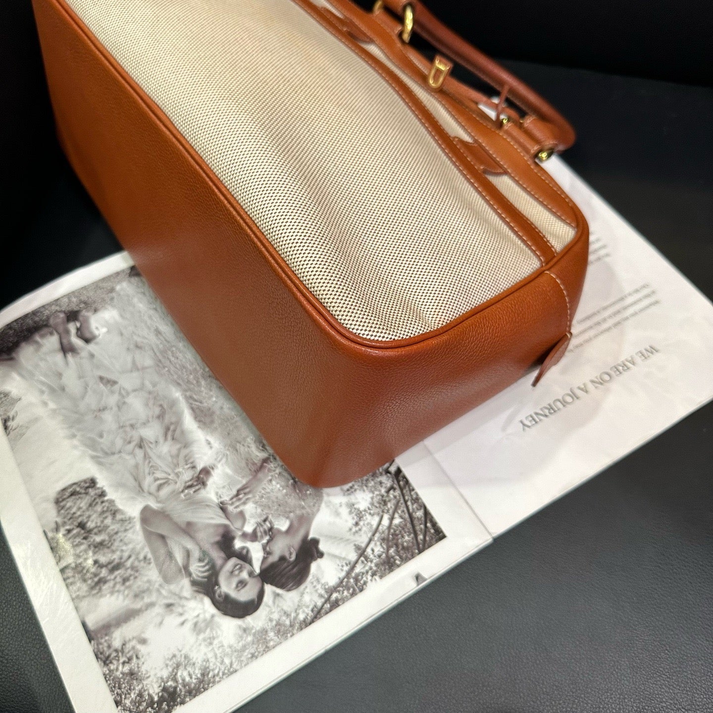Delvaux - Boston Bag - Cloth - Brown - (medium)