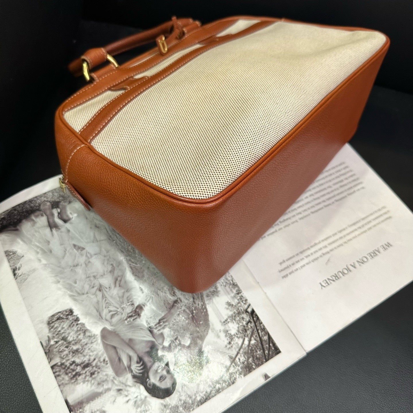 Delvaux - Boston Bag - Cloth - Brown - (medium)