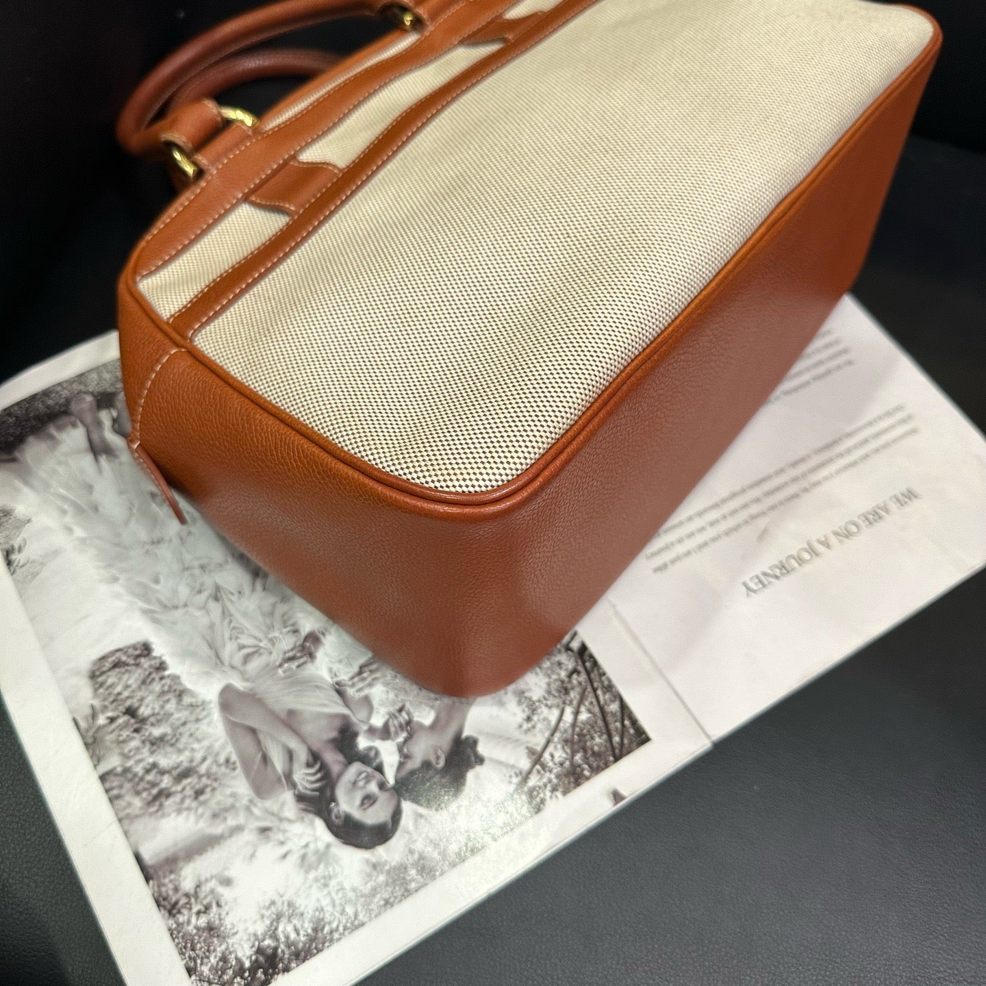 Delvaux - Boston Bag - Cloth - Brown - (medium)