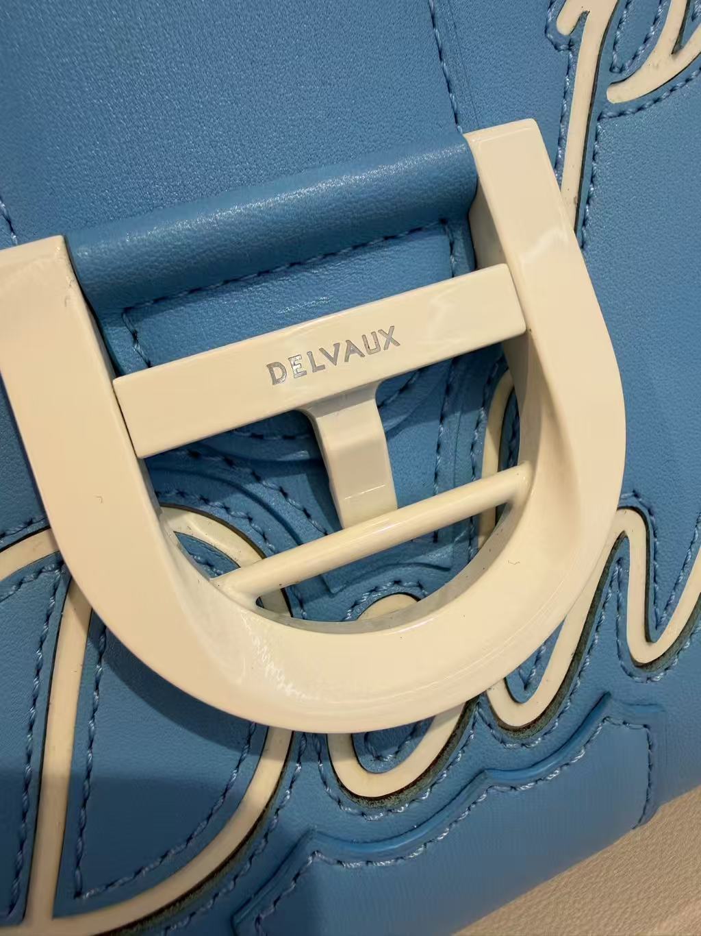 Delvaux - Brillant "Ceci n'est pas un Delvaux" Limited Edition - Box leather - Blue - (Medium)