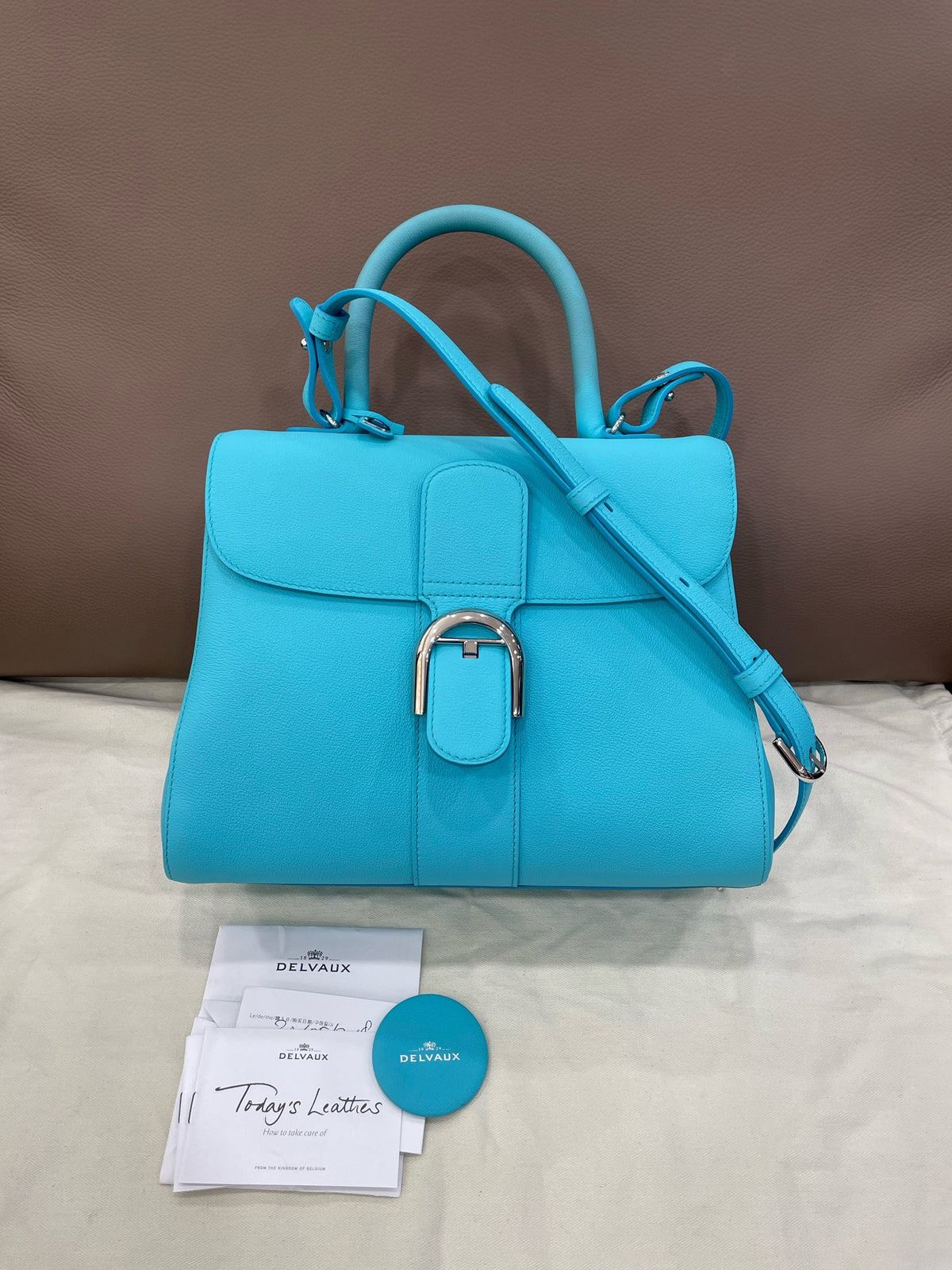 Delvaux - Brillant Medium - Leather - Blue - (medium)