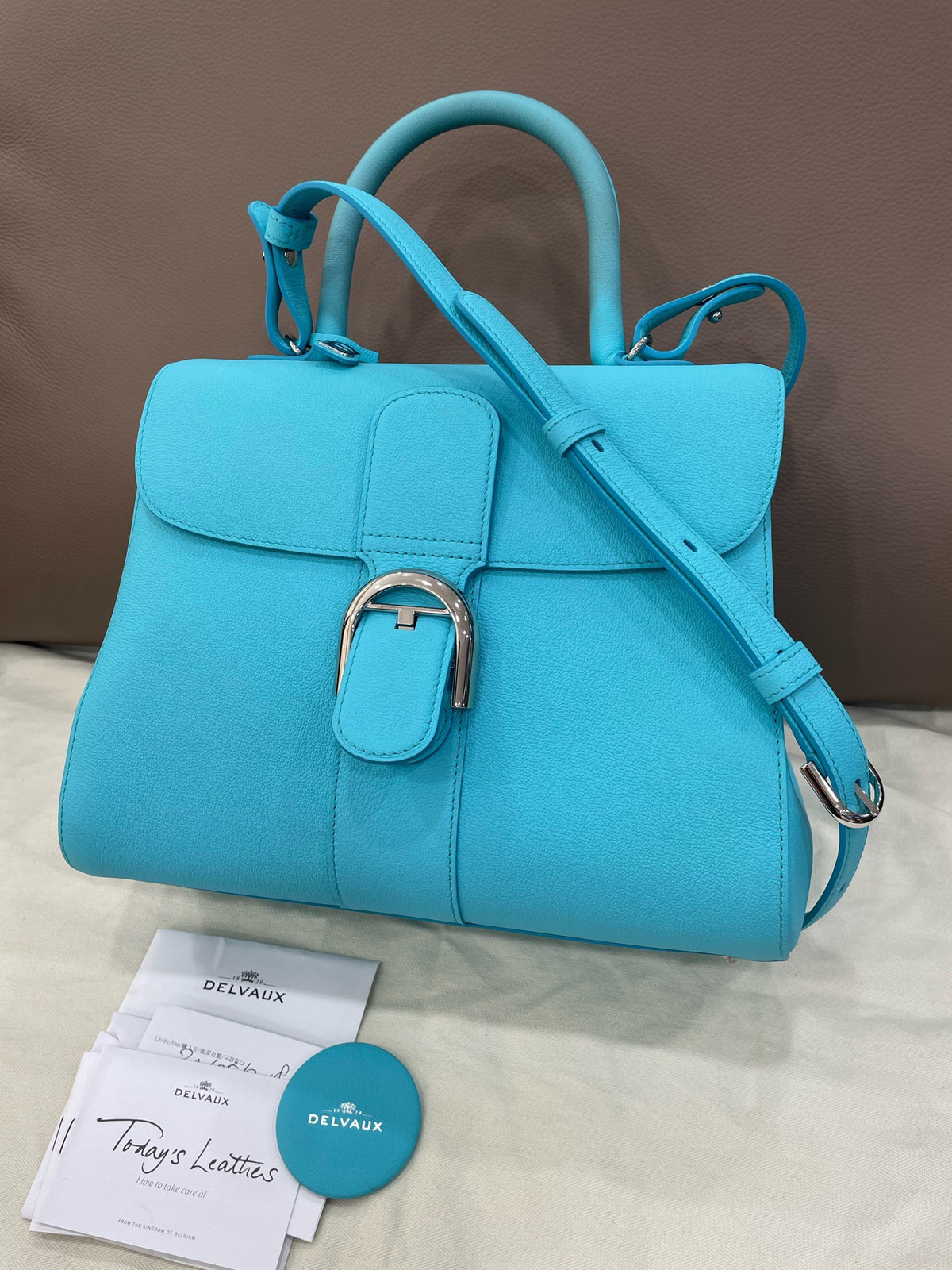 Delvaux - Brillant Medium - Leather - Blue - (medium)