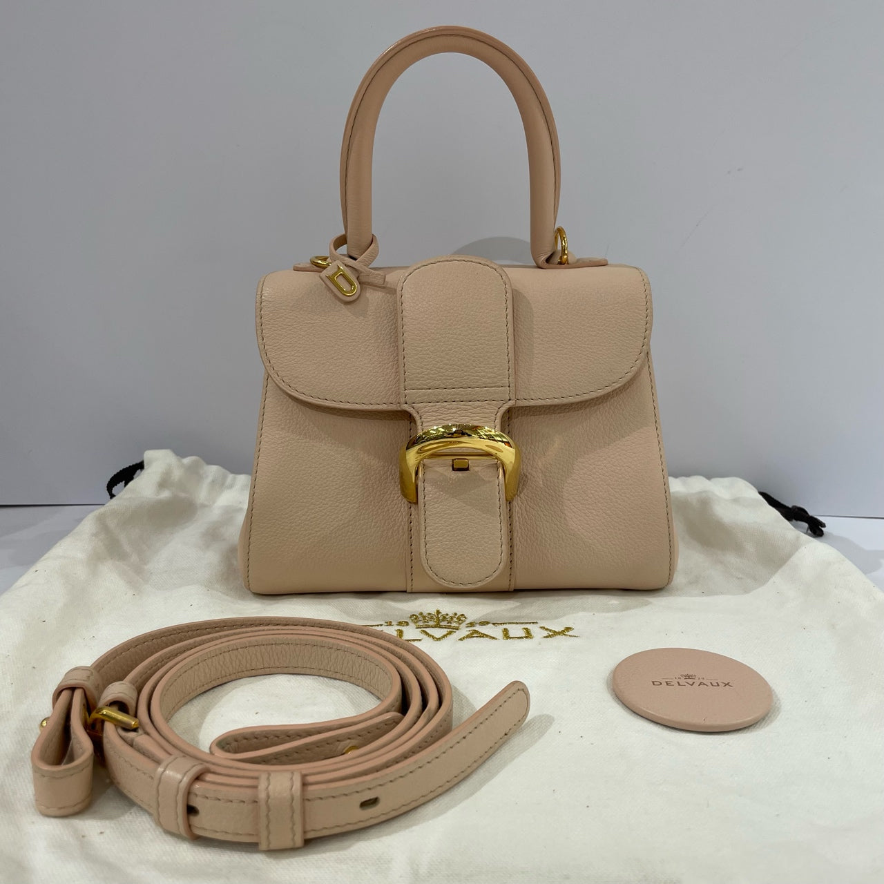 Delvaux - Brillant Mini - Grained leather - Pink - (mini)